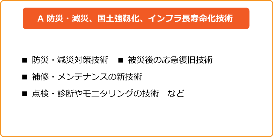 防災・減災、国土強靱化、インフラ長寿命化技術