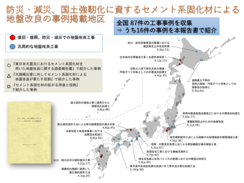 土を固めるセメント系固化材